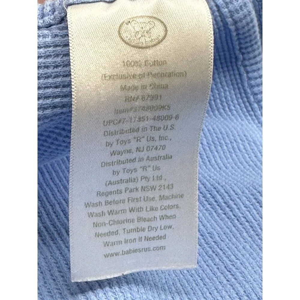 Koala Baby All Star Sports‎ Balls Baby Blanket Blue Waffle Weave Thermal Vtg TRU